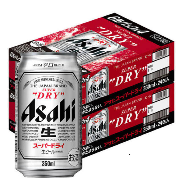 アサヒ(アサヒ)のアサヒスーパードライ 350ml×24 食品/飲料/酒の酒(ビール)の商品写真