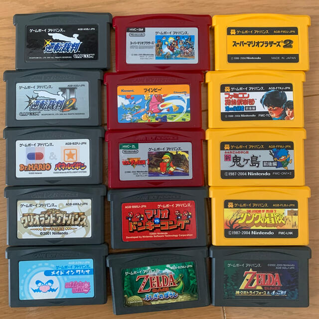 ゲームボーイアドバンス ソフト GBA 15本セット