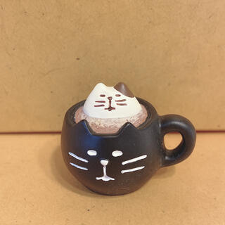【黒猫ラテ 】decole デコレ コンコンブル/concombre(置物)