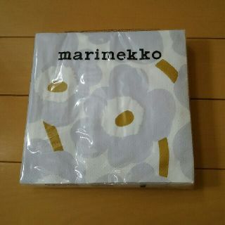 マリメッコ(marimekko)のレア マリメッコ ウニッコ ペーパーナプキン アイシーグレー非売品 (テーブル用品)