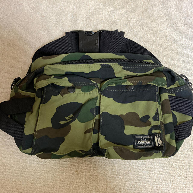 PORTER/ウエストバッグ/カモ/別注/エイプ/BAPE/迷彩/コラボ/限定