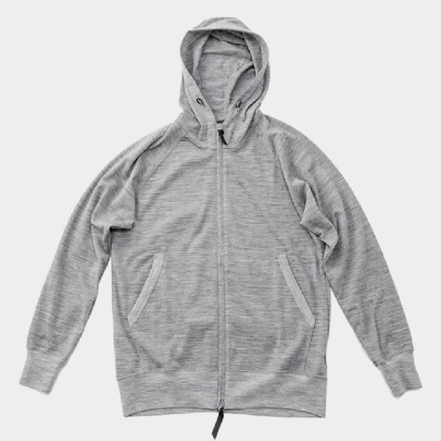 山と道 Merino Full Zip Hoody Grey Marl S 新品パーカー