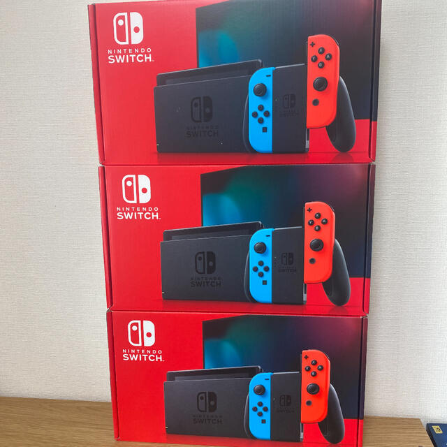 ニンテンドースイッチ 本体 新型   ネオン カラー  3台セット  新品未開封