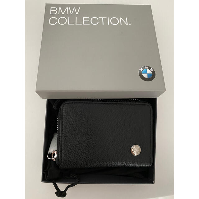 値下げ【新品】BMW純正　皮財布　小銭入れ　コインケーススモールウォレット　黒 メンズのファッション小物(コインケース/小銭入れ)の商品写真