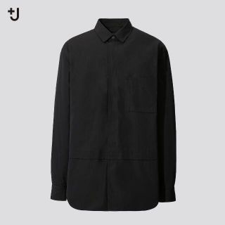 ユニクロ(UNIQLO)のユニクロ +J ジルサンダー スーピマコットン オーバーサイズシャツ L(シャツ)