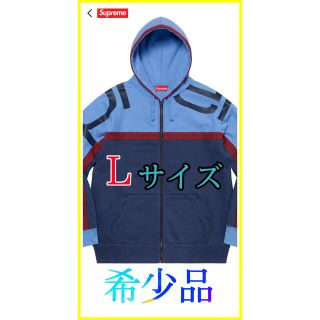 シュプリーム(Supreme)のBig Logo Paneled zip up Hooded Shirt(パーカー)