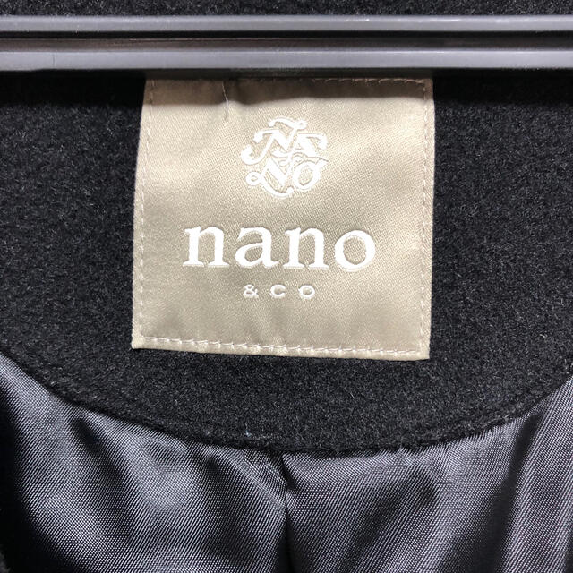 nano・universe(ナノユニバース)のナノユニバース チェスターコート ブラック サイズL メンズのジャケット/アウター(チェスターコート)の商品写真