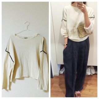 TODAYFUL - TODAYFUL♡ステッチリネンニットの通販 by yuraly ...