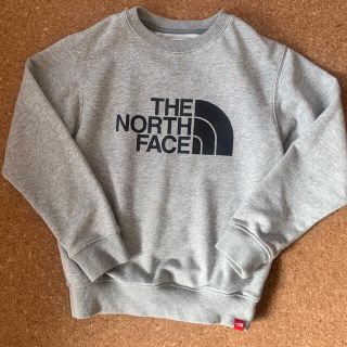 ザノースフェイス(THE NORTH FACE)の美品！ノースフェイス　トレーナー　140 グレー　スウェット (Tシャツ/カットソー)