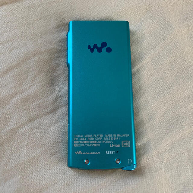 WALKMAN(ウォークマン)のSONY WALKMAN NW-S644      ウォークマン スマホ/家電/カメラのオーディオ機器(ポータブルプレーヤー)の商品写真