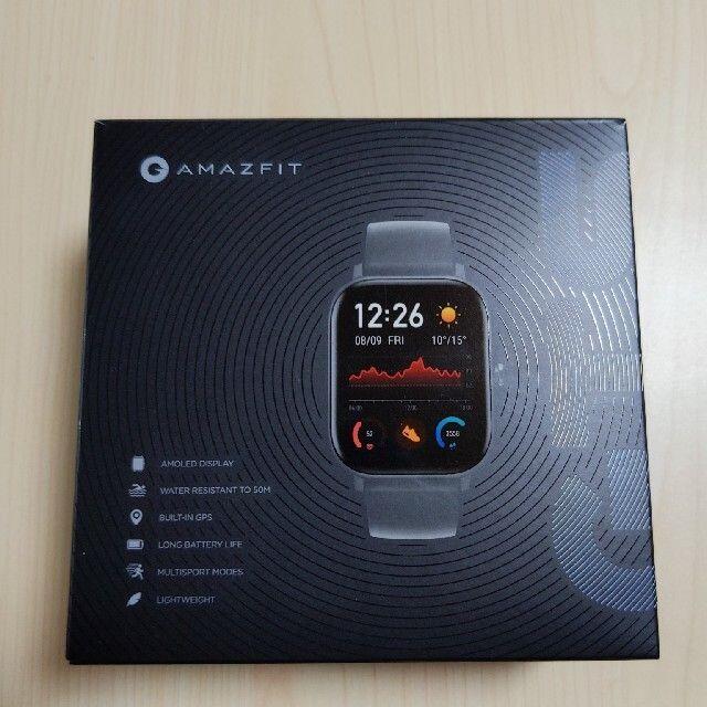 Amazfit GTS スマートウォッチ　グローバル版　ブラック　新品未開封 メンズの時計(腕時計(デジタル))の商品写真