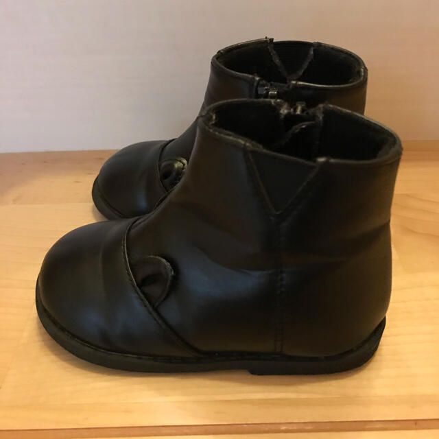petit main(プティマイン)の14㎝　黒ブーツ キッズ/ベビー/マタニティのベビー靴/シューズ(~14cm)(ブーツ)の商品写真