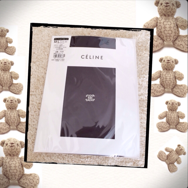 celine(セリーヌ)のCELINE タイツ/チョコ★送料込 レディースのレッグウェア(タイツ/ストッキング)の商品写真