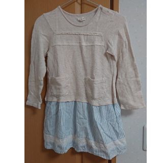 ビケットクラブ(Biquette Club)の女児チュニックワンピース 130 中古品(ワンピース)