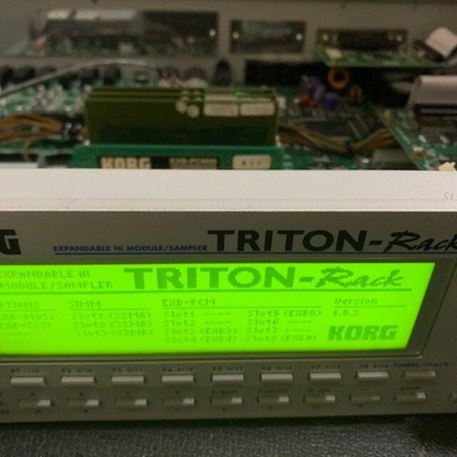 音源モジュール　TRITON RACK   メモリ増設済