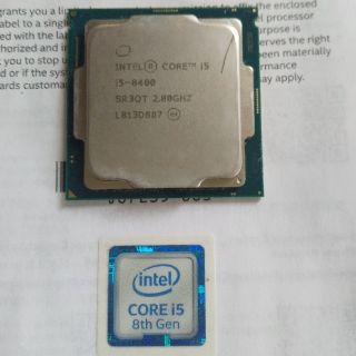 crosstao_nei土日祝休様専用　i5 8400エンブレムシール付属(PCパーツ)