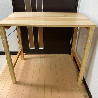 ムジルシリョウヒン(MUJI (無印良品))の無印良品　パイン材折りたたみ式テーブル(折たたみテーブル)