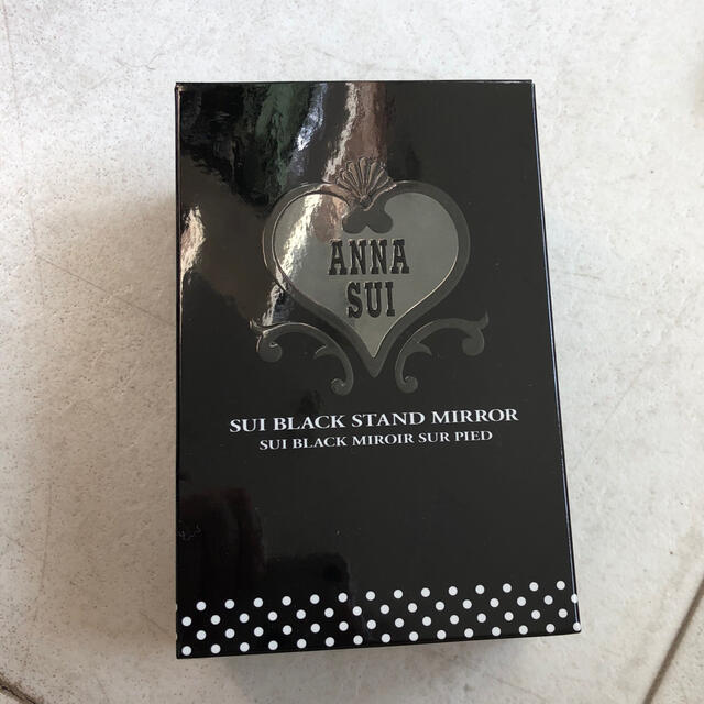 ANNA SUI(アナスイ)のANNA SUI スイ ブラック スタンド ミラー　新品と レディースのファッション小物(ミラー)の商品写真