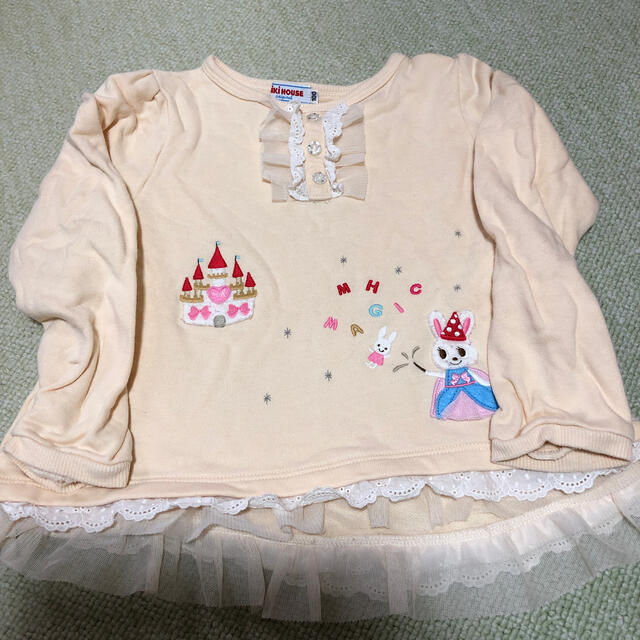 mikihouse(ミキハウス)のミキハウス トップス100cm キッズ/ベビー/マタニティのキッズ服女の子用(90cm~)(Tシャツ/カットソー)の商品写真