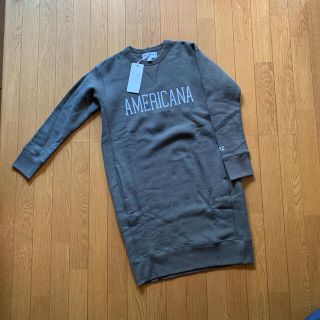 アメリカーナ(AMERICANA)のAmericanaスウェットワンピース　新品(ロングワンピース/マキシワンピース)