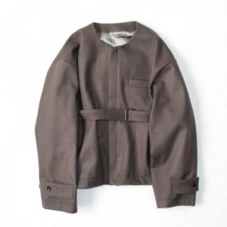 サンシー(SUNSEA)の専用　stein NO COLLAR BELTED JACKET G.TAUPE(ノーカラージャケット)