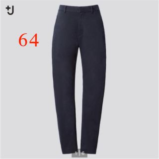 ユニクロ(UNIQLO)の新品タグ付き ユニクロ +J チノパン　Navy　64(チノパン)