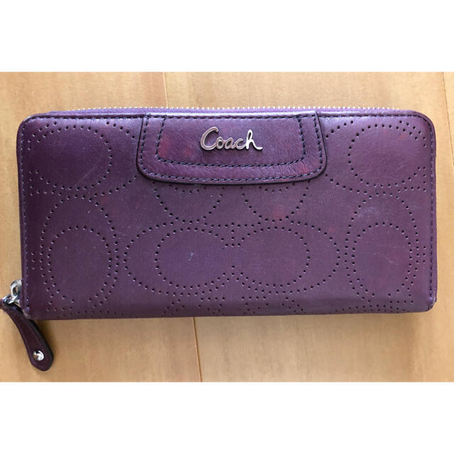 COACH(コーチ)のCOACH コーチ ☆長財布☆パープル☆女性 レディースのファッション小物(財布)の商品写真