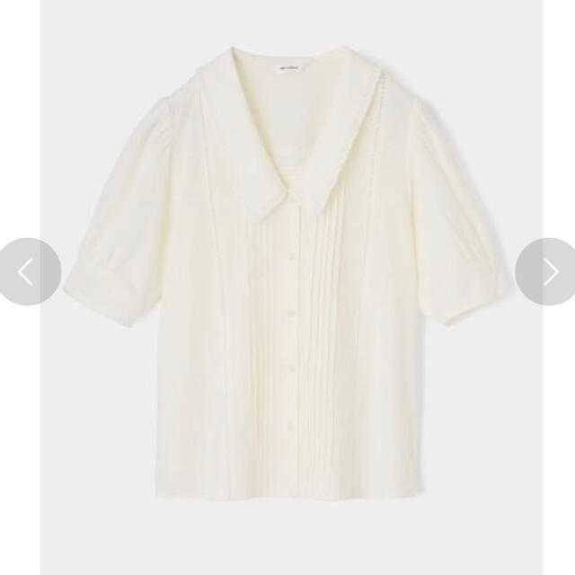 moussy(マウジー)のmoussy  PIN TUCK LACY ブラウス レディースのトップス(シャツ/ブラウス(半袖/袖なし))の商品写真