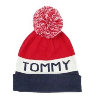 トミーヒルフィガー(TOMMY HILFIGER)のTOMMY HILFIGER ニット帽 ネイビーブレザー(ニット帽/ビーニー)