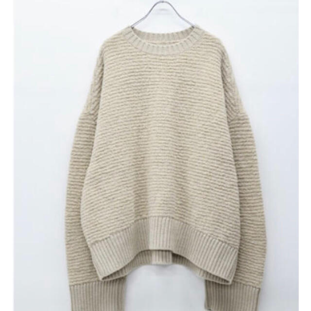 Jieda(ジエダ)のJieda OVER KNIT - BEIGE メンズのトップス(ニット/セーター)の商品写真