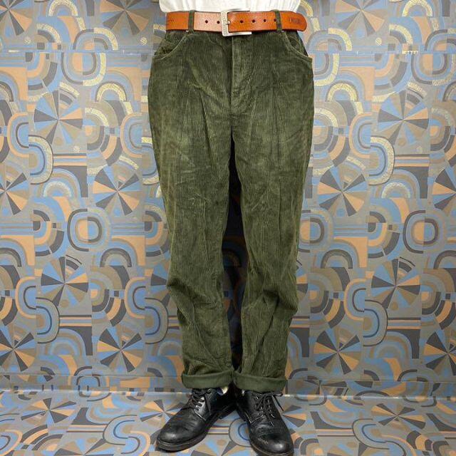 carhartt - ヴィンテージ コーデュロイパンツ 深緑 ミリタリー ワイド