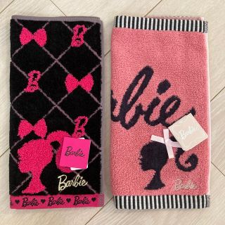 バービー(Barbie)のBarbie　バービー ハンドタオル ハンカチ 2枚セット(ハンカチ)