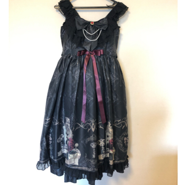 鳥籠の薔薇　ロリィタ　ジャンパースカート レディースのワンピース(ひざ丈ワンピース)の商品写真