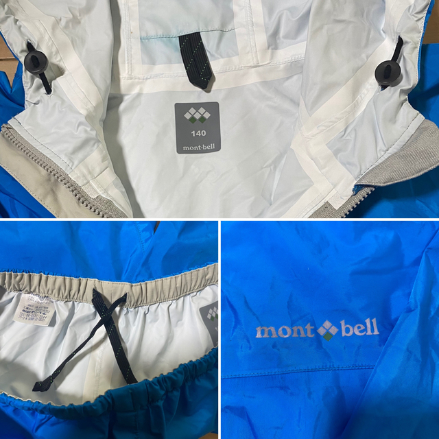 mont bell(モンベル)のモンベル  キッズ レインウェア 140 キッズ/ベビー/マタニティのこども用ファッション小物(レインコート)の商品写真