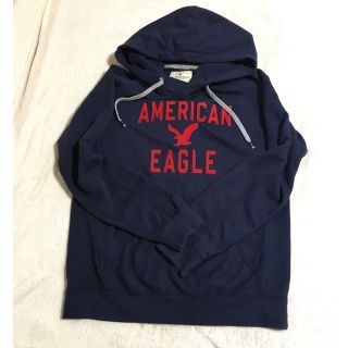 アメリカンイーグル(American Eagle)のアメリカンイーグル  パーカー　濃紺　サイズ表記Sも大きめ(パーカー)