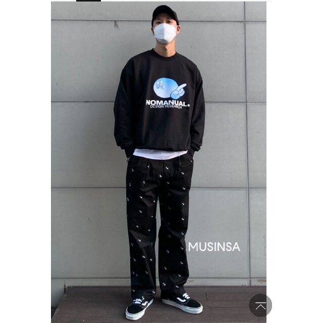 NOMANUAL NM PATTERN PANTS - BLACK パンツ メンズのパンツ(チノパン)の商品写真