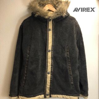 アヴィレックス(AVIREX)のAVIREXボアジャケットブルゾンもこもこブルゾンメンズミリタリージャケット(ミリタリージャケット)