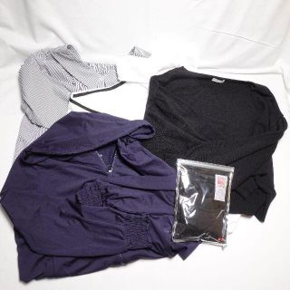 ユニクロ(UNIQLO)の☆UNIQLO／GU...☆ヒートテック パーカー ニットの５点セット♪(Tシャツ(長袖/七分))