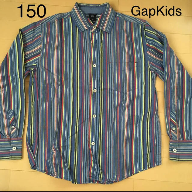 GAP Kids(ギャップキッズ)の150 GapKids ストライプシャツ キッズ/ベビー/マタニティのキッズ服男の子用(90cm~)(Tシャツ/カットソー)の商品写真