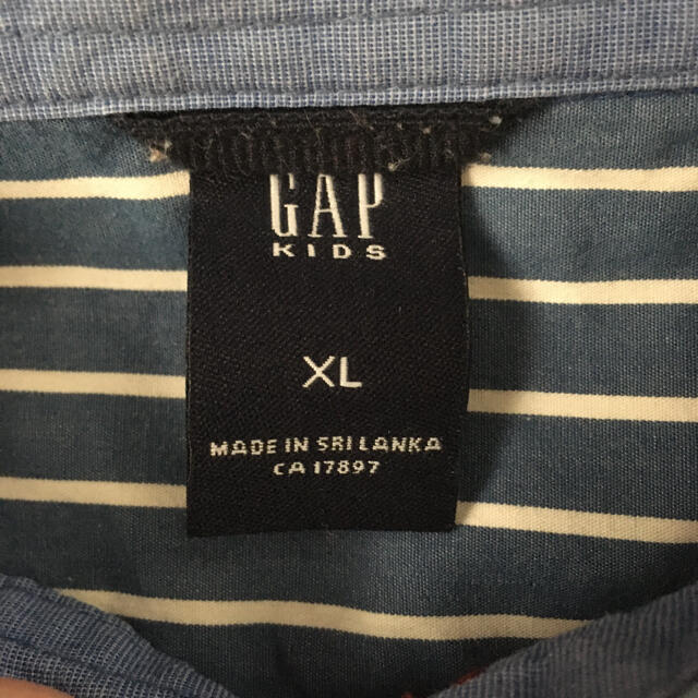 GAP Kids(ギャップキッズ)の150 GapKids ストライプシャツ キッズ/ベビー/マタニティのキッズ服男の子用(90cm~)(Tシャツ/カットソー)の商品写真