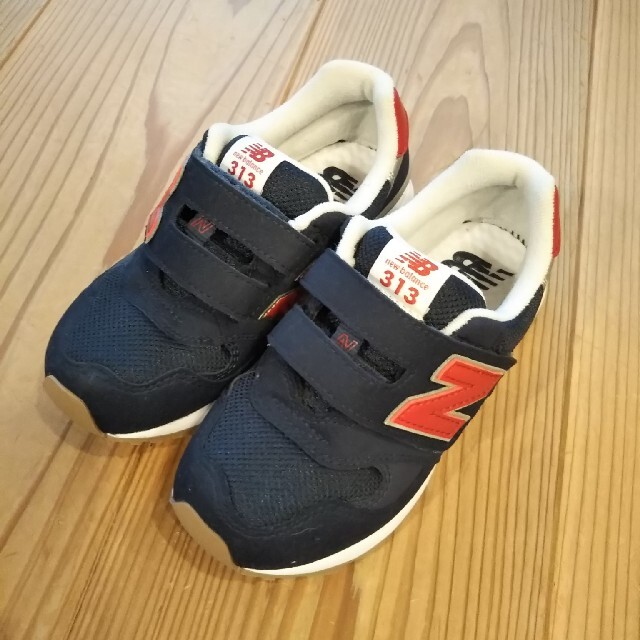 New Balance(ニューバランス)の【新品】19cm ニューバランス PO313 ネイビー キッズ/ベビー/マタニティのキッズ靴/シューズ(15cm~)(スニーカー)の商品写真