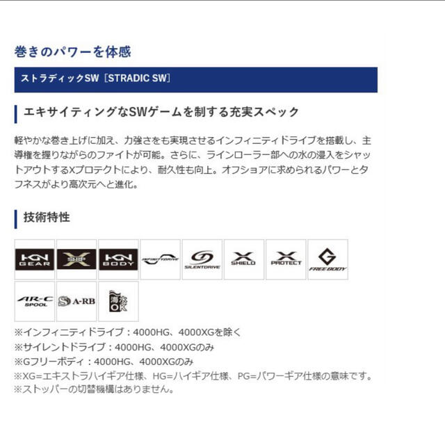 【新品】シマノ NEWストラディックSW 4000XG62実用ドラグ力