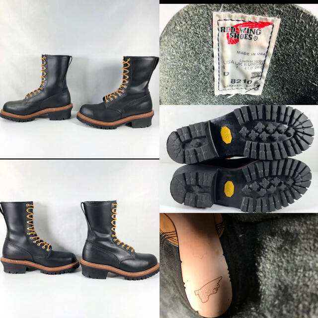 REDWING - ☆数回使用程度☆美品☆8210☆ロガーブーツ☆レッド REDWING - ☆数回使用程度☆美品☆8210☆ロガーブーツ☆レッド