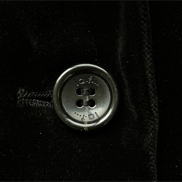 la.f...(ラエフ)の美品 la.f ラエフ 上品 ブラック ベロア ジャケット レディースのジャケット/アウター(テーラードジャケット)の商品写真