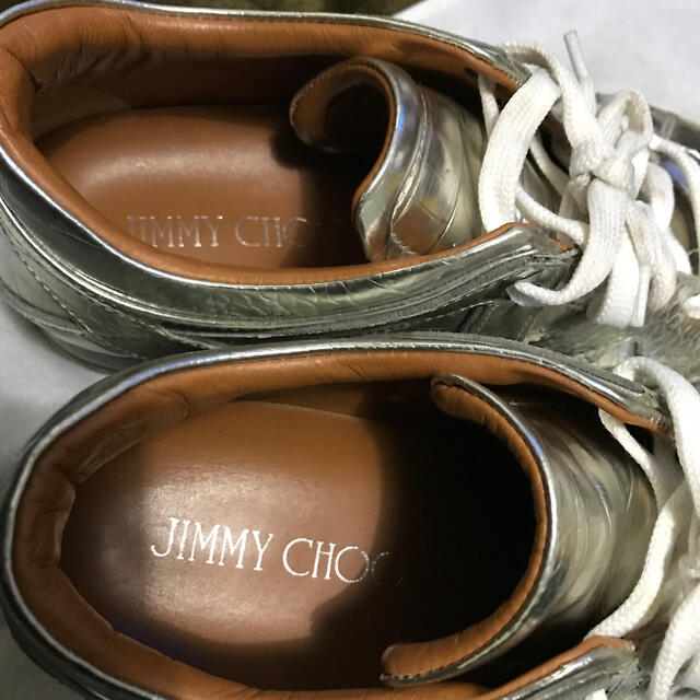 JIMMY CHOO(ジミーチュウ)のジミーチュウ　シルバースニーカーJIMMY CHOO レディースの靴/シューズ(スニーカー)の商品写真