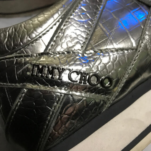 JIMMY CHOO(ジミーチュウ)のジミーチュウ　シルバースニーカーJIMMY CHOO レディースの靴/シューズ(スニーカー)の商品写真