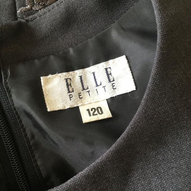 ELLE(エル)のELLE 120 ワンピース　ボレロ　ダークグレー　お受験　入学式 キッズ/ベビー/マタニティのキッズ服女の子用(90cm~)(ワンピース)の商品写真