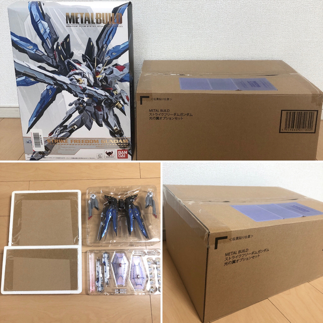 BANDAI(バンダイ)の【新品未開封】METAL BUILD ストライクフリーダム光の翼オプションセット エンタメ/ホビーのおもちゃ/ぬいぐるみ(模型/プラモデル)の商品写真