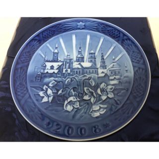 ロイヤルコペンハーゲン(ROYAL COPENHAGEN)の値下げ！まとめ買い歓迎！ロイヤルコペンハーゲン イヤープレート 2008②(陶芸)