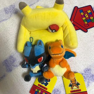 ポケモン　ぬいぐるみ　ルカリオ　リザードン　ピカチュウ (ぬいぐるみ)